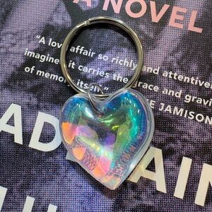 Iridescent Heart Keychain